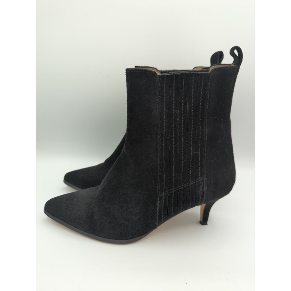 Ivylee Copenhagen Black Suede Pull On Ankle Boots Size EU38 (US7.5-8) - Picture 4 of 10